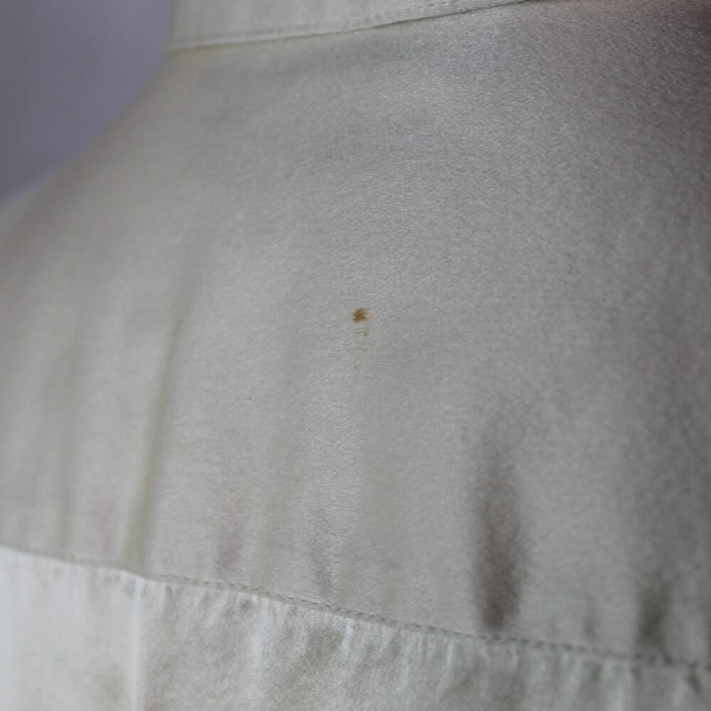 VTG 90s Lauren Ralph Lauren 100% Silk Blouse Button Up Shirt With Sash Scarf 16W - Picture 7 of 16